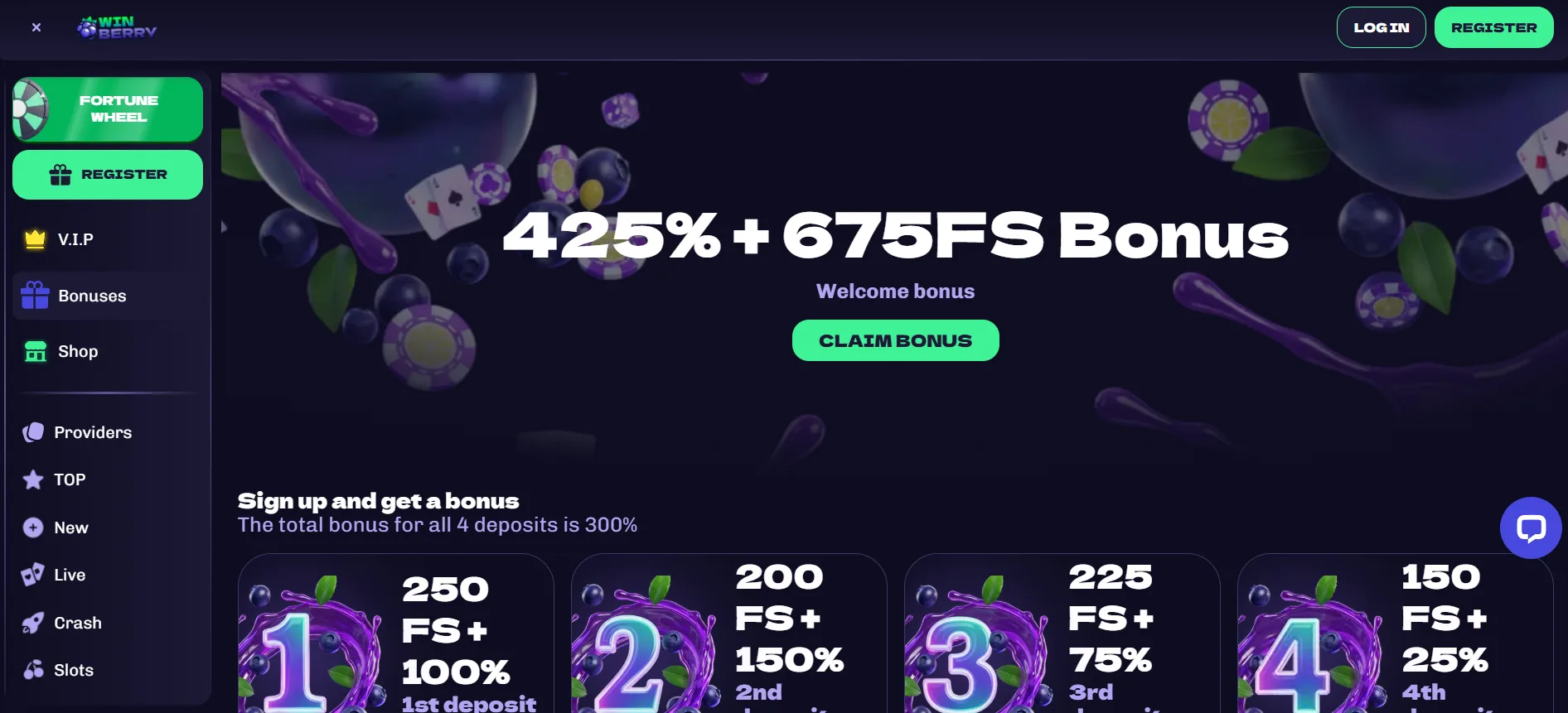 Winberry Casino Login
